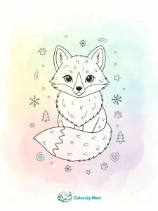Arctic Fox Coloring Pages