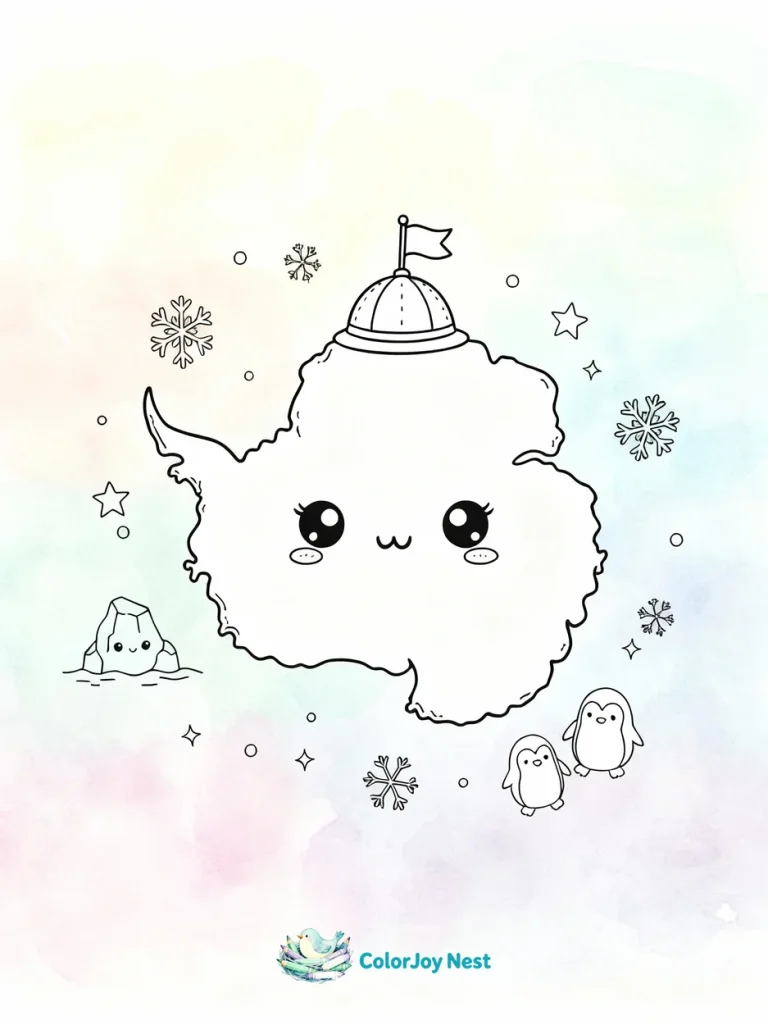 Antarctica Coloring Pages