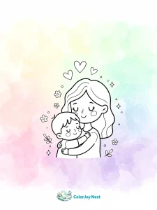 Mother's Day Coloring Pages