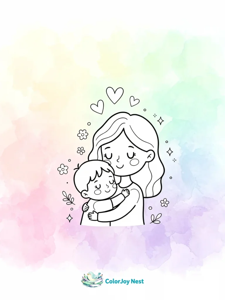 Mother’s Day Coloring Pages