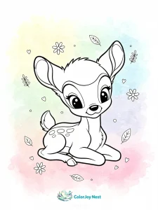 Bambi Coloring Pages