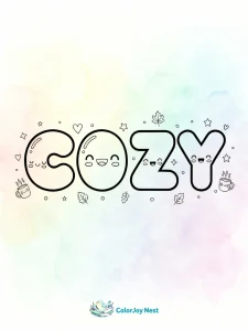 Cozy Coloring Pages