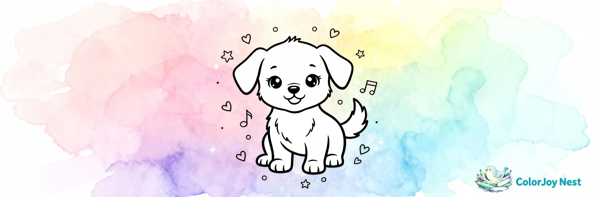 Cute Puppy Coloring Pages