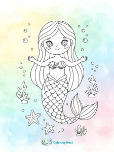 Mermaid Coloring Pages