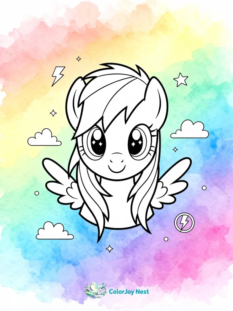 Rainbow Dash My Little Pony Coloring Pages