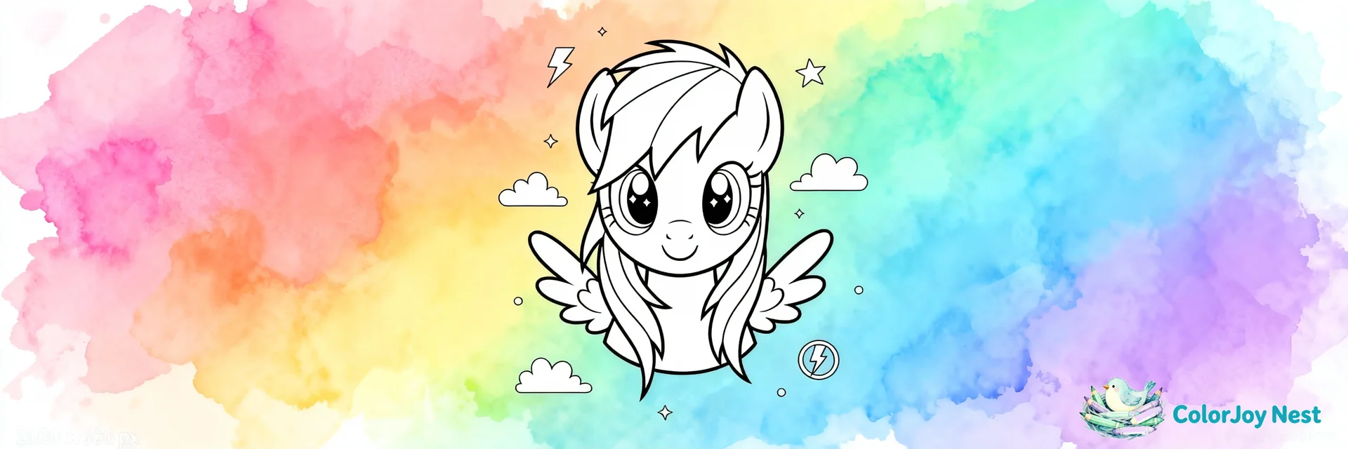 Rainbow Dash My Little Pony Coloring Pages