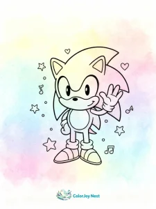 Sonic Coloring Pages