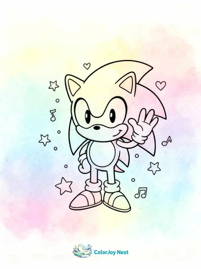 Sonic Coloring Pages