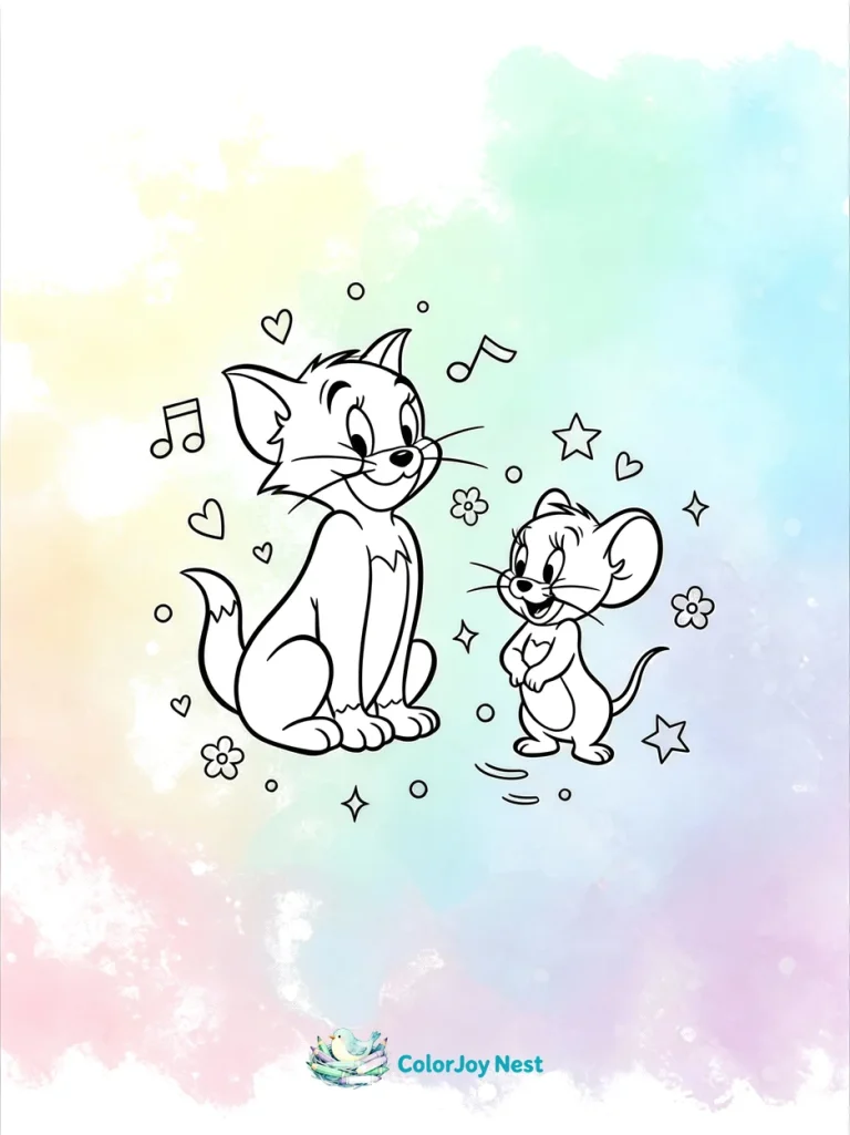 Tom and Jerry Coloring Pages
