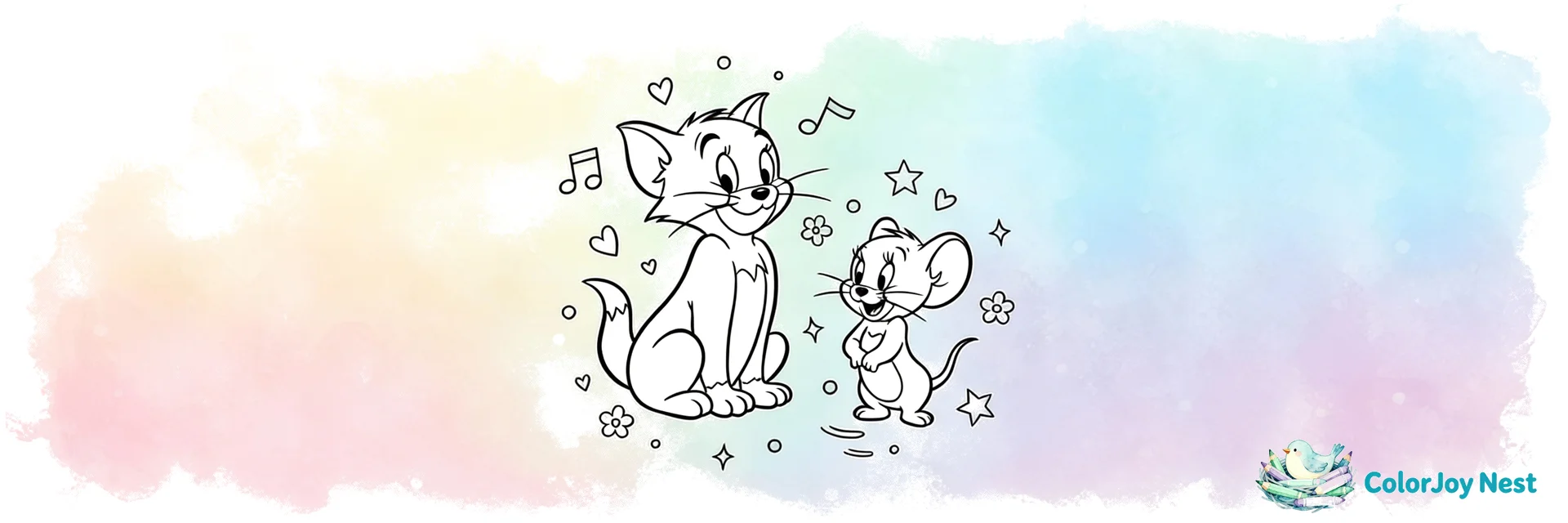 Tom and Jerry Coloring Pages