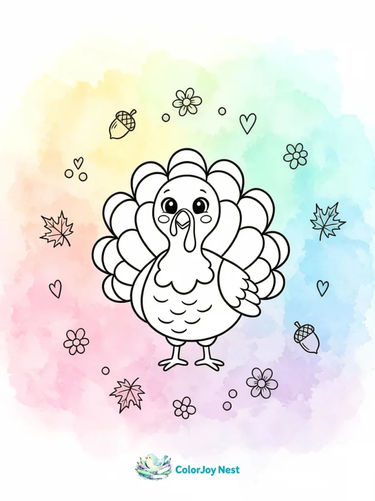Turkey Coloring Pages