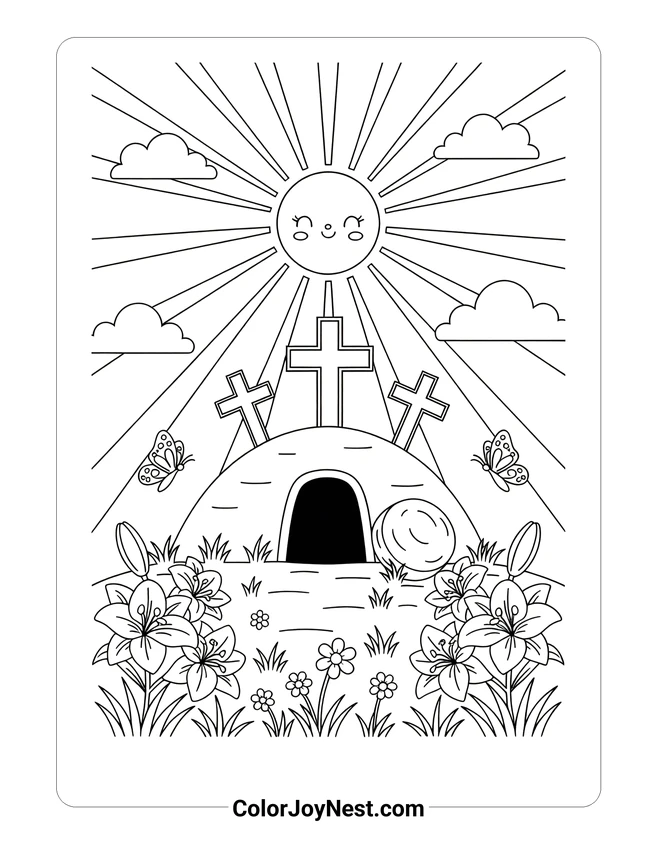 Statue of Liberty Harbor Scene Coloring Page