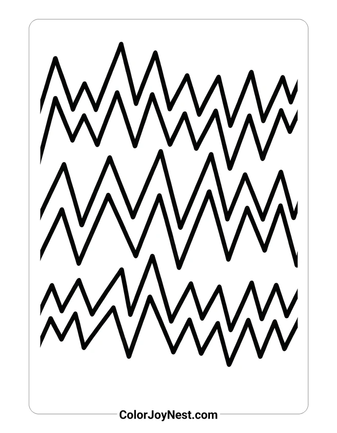 Earthquake Wave Coloring Page