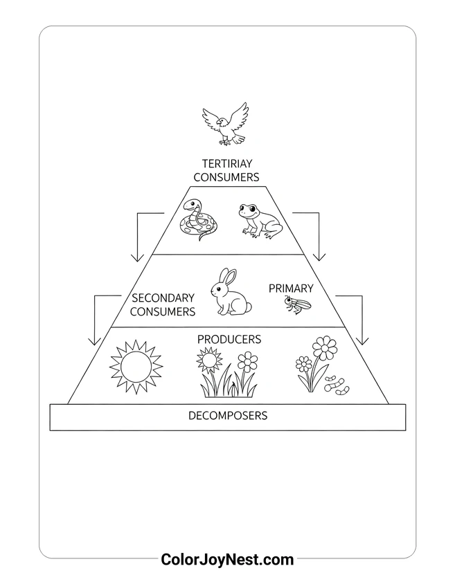 Energy Pyramid Coloring Page