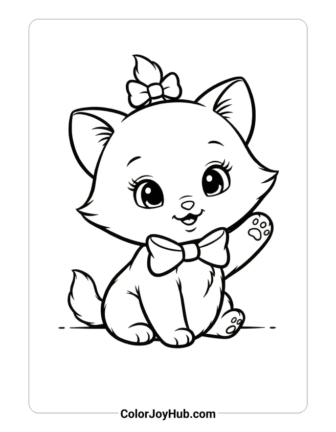 Baby Marie Coloring Page