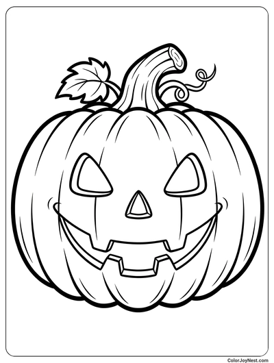 Pumpkin Pie Slice Coloring Page